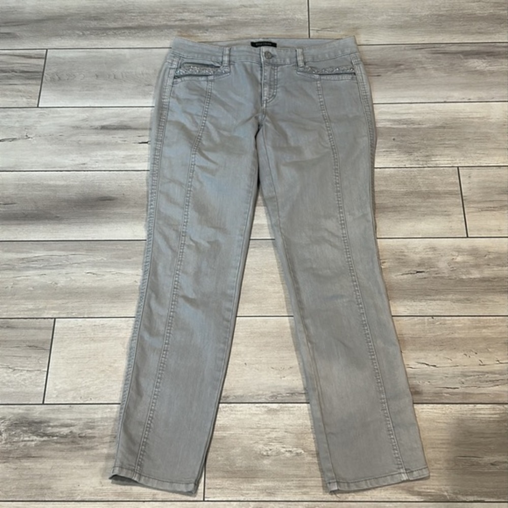 WHBM slim ankle jeans in gray size 4 - Picture 4 of 14